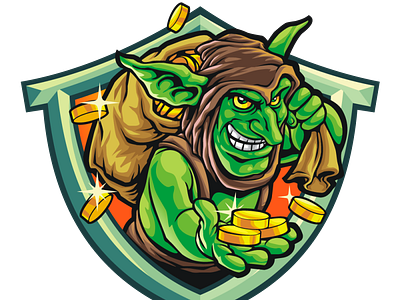 goblin design gaming illustration logo vector