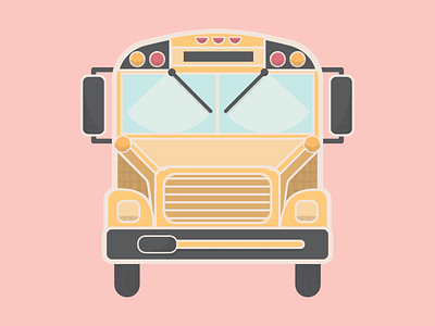 Back To School – School Bus flat illustration orlando vector