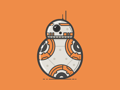BB-8 bb 8 bb8 droid illustration orlando star wars