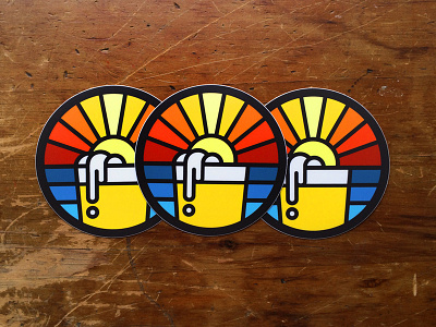 Sunset IPA | Stickers beer ocean relax summer sunset