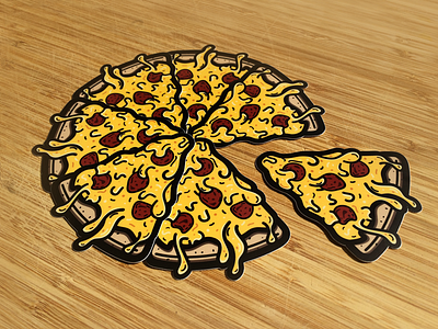 Pizza | Stickers cheesy food nom pizza stickers