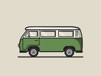 Goals bus car retro vehicle volkswagen vw