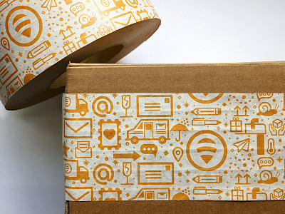 📬 💌 📦 | Packing Tape mail packaging pattern post tape