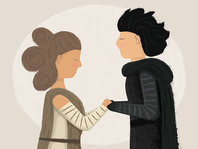 Rey & Kylo Ren kylo ren rey reylo star wars