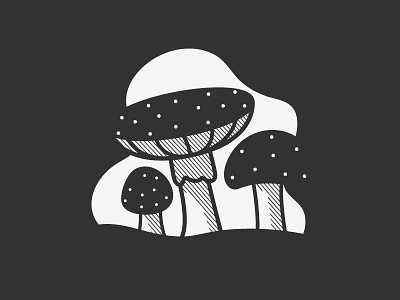 Poisonous | Inktober 1/31 black and white inktober mushroom poison poisonous vectober
