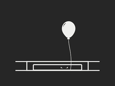 Drain | Inktober 21/31 balloon clown drain horror inktober inktober 2018 it pennywise