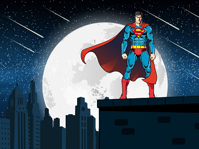 Superman artdirection creative advertising design dream hiwow illustration illustrationartist talenthouse talenthouseartist vector