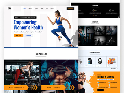 FITNESS LANDING PAGE DESIGN