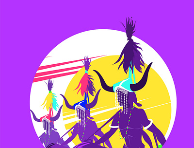 Tribal Dance art design digital art graphic design ill illustration vector