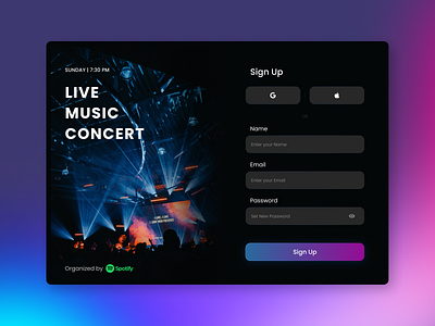 Daily UI 001 - Sign up