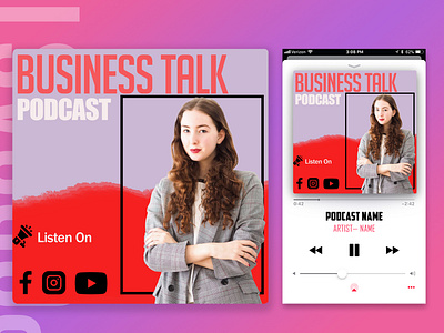 Podcast Cover Design business podcast design graphic design podcast podcast cover podcast cover art
