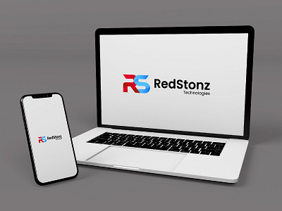 Red Stonz Technologies Logo 3d branding graphic design logo stonz technologies