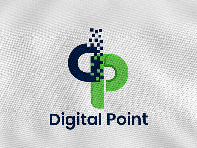 Digital Point Logo 3d branding graphic design logo