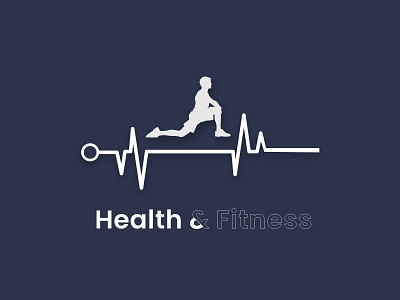 Health & Fitness Logo Design 3d app branding graphic design logo mobile app design ui ux uxui