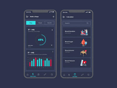 Health & Fitness app fitness mobile app design uiux