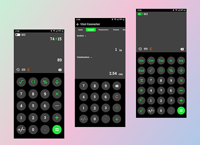 Calculator app calculator design ui