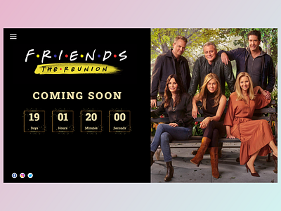 Countdown Timer Design #Friends