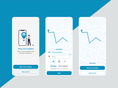 Location Tracker UI app dailyui design location locationtracker share sharelocation tracker ui