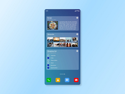 Notes Widget UI