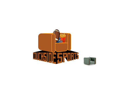 Logo designed for Couch side sports 3d couchside fiverr freelancer illustration sofa sports sports logo vector