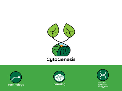 Logo design for a bio tech agriculture biology molicular technology