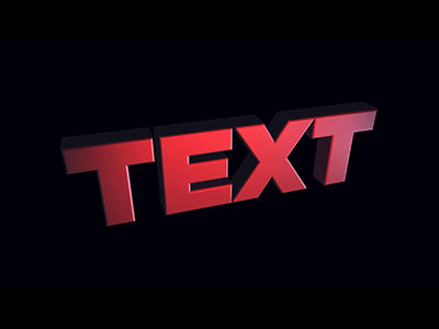 After Effects 3D Text Animation Noplugin