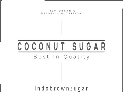 Illustration of coconut sugar product creativity graphic design product design