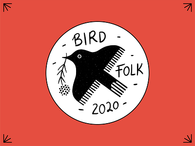 Bird Folk Exhibition Logo bird birdlife design graphic design identity illustration logo simple