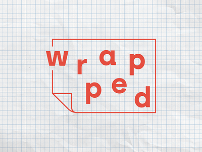 Wrapped Exhibition Logo branding design graphic design identity logo simple vector
