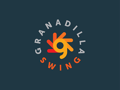 Granadilla Swing Logo branding graphic design identity logo orange simple