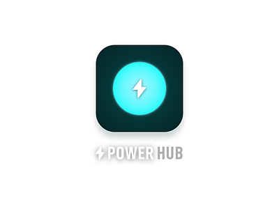 Power Hub app brand icon identity logo power