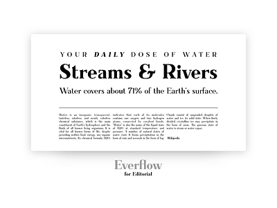 Everflow for Editorial Design