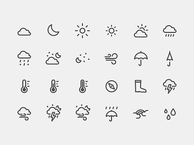 Weather Icon Set icon icons thenounproject