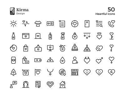 50 Heartful Icons heart iconography icons iconset latvia love nounproject pictogram riga romance sketchapp