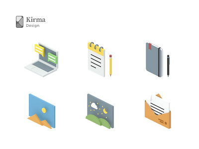 3D Icons 3d 3dart blender envelope icon iconfinder iconset laptop latvia lowpoly riga