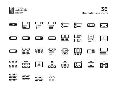 36 User Interface Icons experience icons iconset interface internet latvia nounproject pictogram riga sketchapp user website