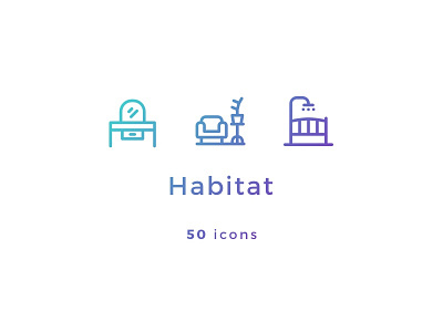 Habitat Icons furniture home icon iconfinder icons iconset latvia nounproject pictogram plant riga sketchapp