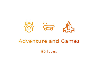 Adventure And Games Icons