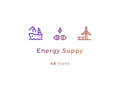 Energy Supply Icons