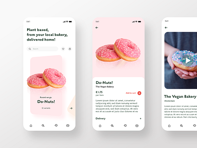 Do-Nuts! App Concept app app concept app design clean design food graphic design minimal ui ux