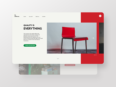 Interior Design Web Concept branding clean design graphic design modern ui ux web web design website