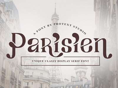 Parisien Font - Unique Classy Display Serif Font