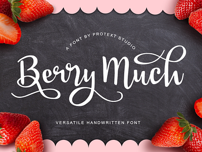 Berry Much Font - Sweet Handwritten Script Font