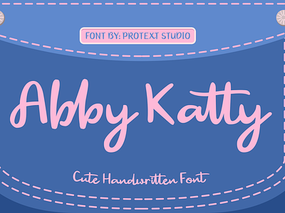 Abby Katty Font - Exquisite Fun Playful Font