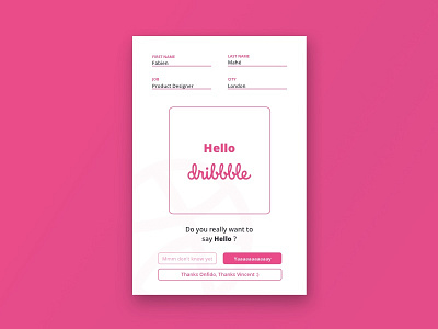 Hello Dribbble