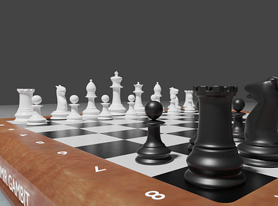 3D Animated Chess Set 3d 3danimation 3dmodelling animation