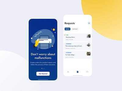 Repair service app