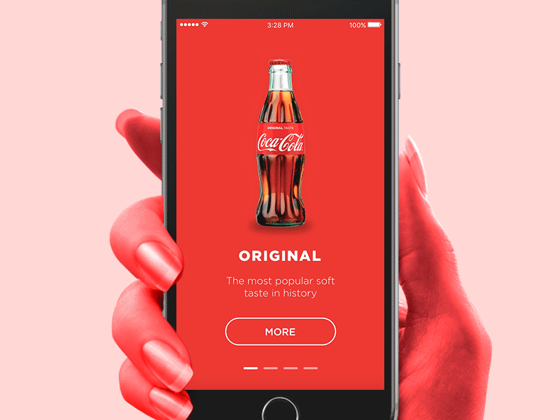 Coca-Cola Promo App advert app application coca-cola coke interaction principle sketch ui ux
