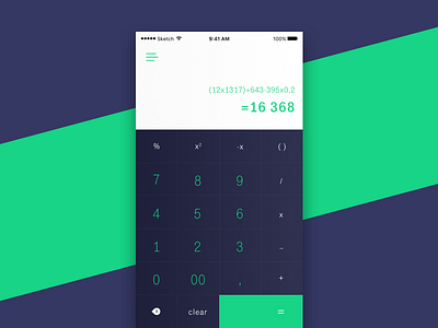 Daily UI #004 Calculator add calculator dailyui flat ios minimal mobile number ui ux