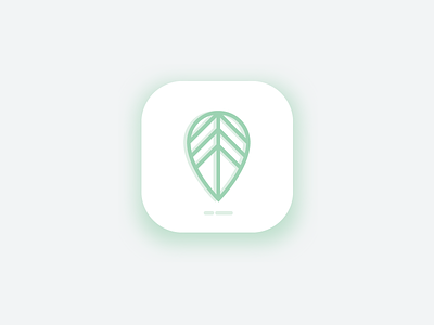 #005 App Icon appicon dailyui leaf location pin
